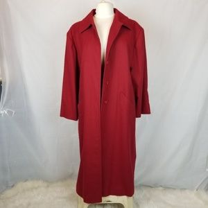 Sassy Vintage Red Wool Pendleton Coat